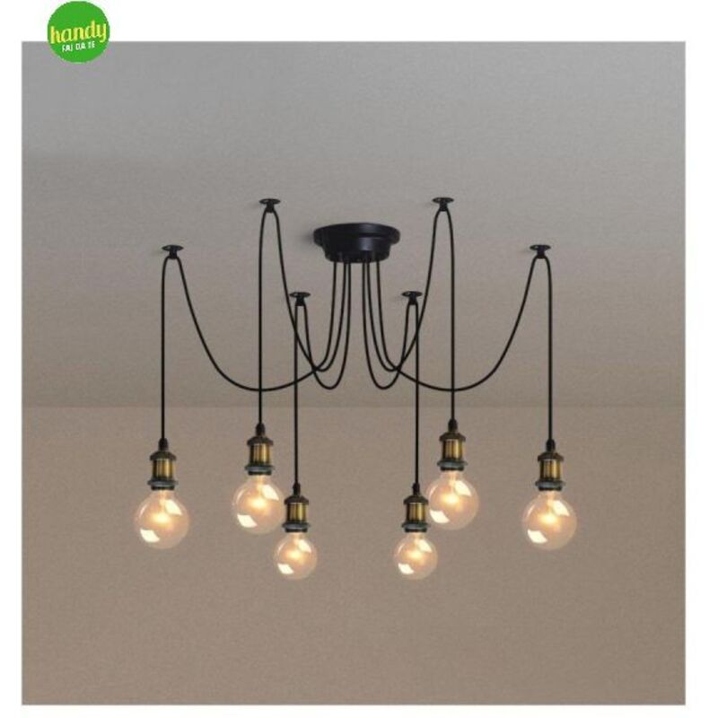 foto del prodotto suprema lighting - lampadario spider ottone 6 cavi