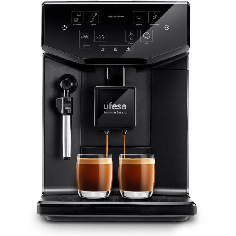 foto del prodotto supreme barista, macchina da caff in chicchi o macinato, superautomatica, macinacaffe incorporato, schermo tattile touchscreen, potenza 1550 w,