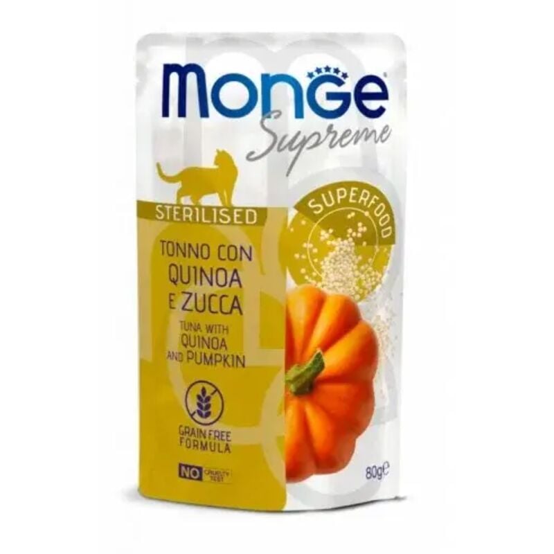 foto del prodotto supreme bst per gatti sterilizzati al tonno con quinoa e monge