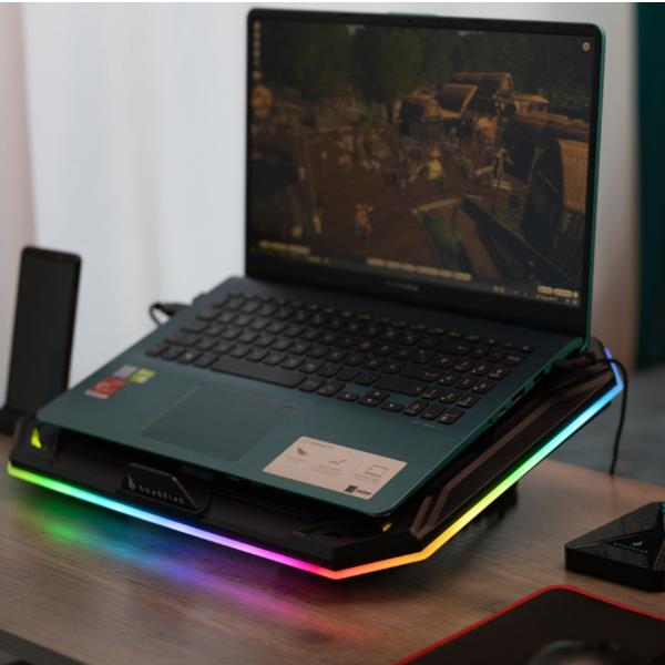 foto del prodotto surefire bora x1 base di raffreddamento per laptop 43,2 cm 17 750 giri min nero