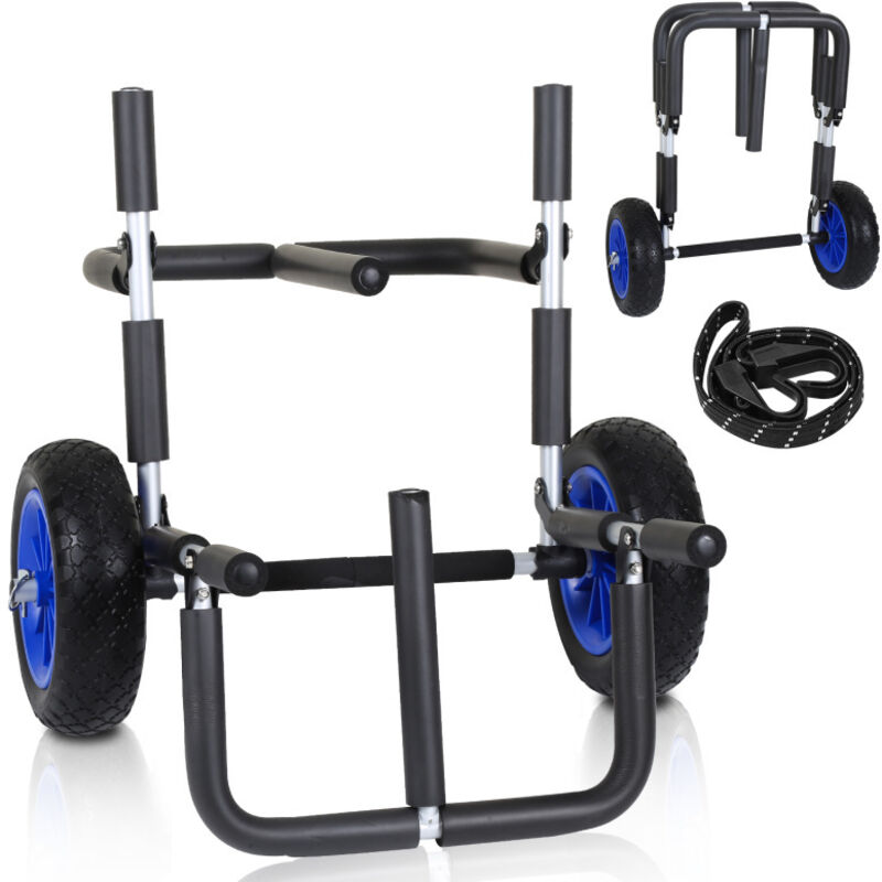 foto del prodotto surf trolley trasporto doppio pieghevole 2 sup boards pu pneumatico surfboard 80kg max
