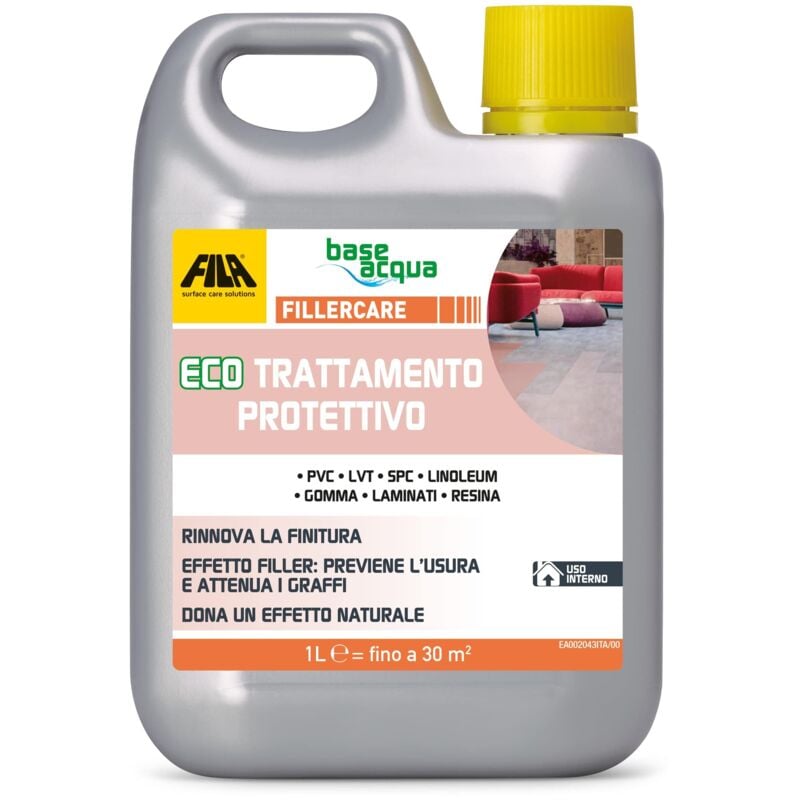 foto del prodotto surface care solutions fillercare eco trattamento protettivo per pavimenti resilienti e plastici, incolore, 1 litro - fila