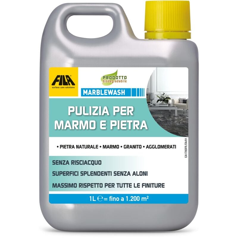 foto del prodotto surface care solutions marblewash detergente per marmo e pietra naturale, incolore, 1 litro fila