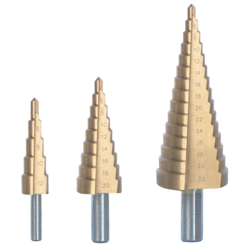 foto del prodotto svasatore a scalini set da 3 pz ribimex