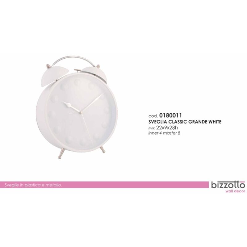 foto del prodotto sveglia classic grammiwhite bizzotto