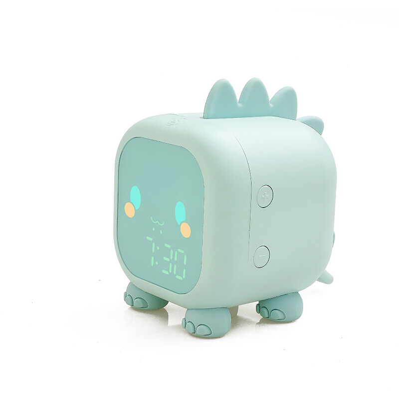 foto del prodotto sveglia digitale a forma di dinosauro con luce notturna per bambini regalo di compleanno alimentazione usb