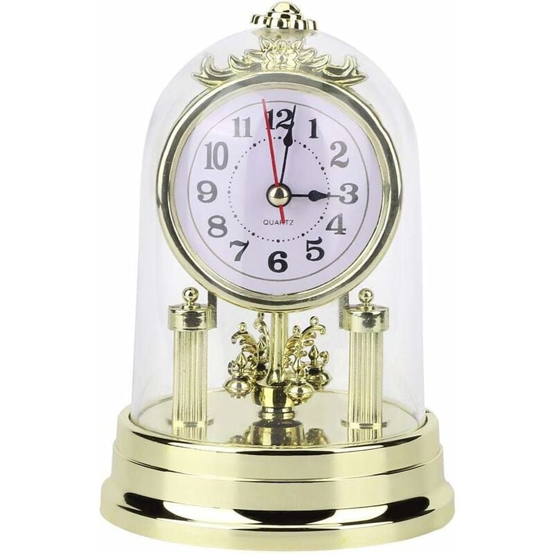 foto del prodotto sveglia digitale, orologi da tavolo in stile retr europeo orologio da tavolo silenzioso antico per soggiorno, camera da letto, ufficio, decorazioni