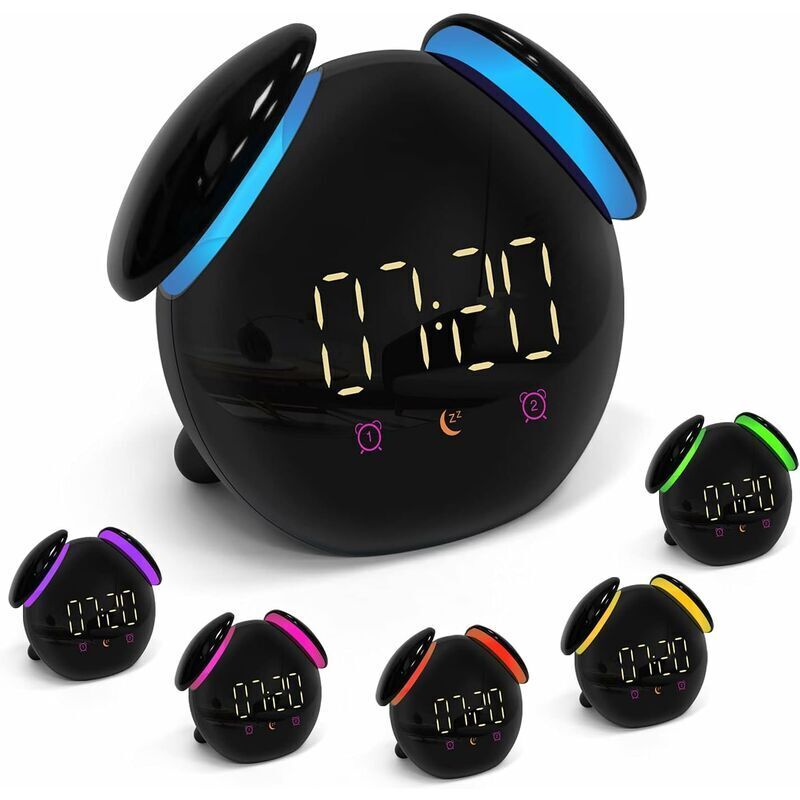 foto del prodotto sveglia digitale per bambini a led con funzione snooze