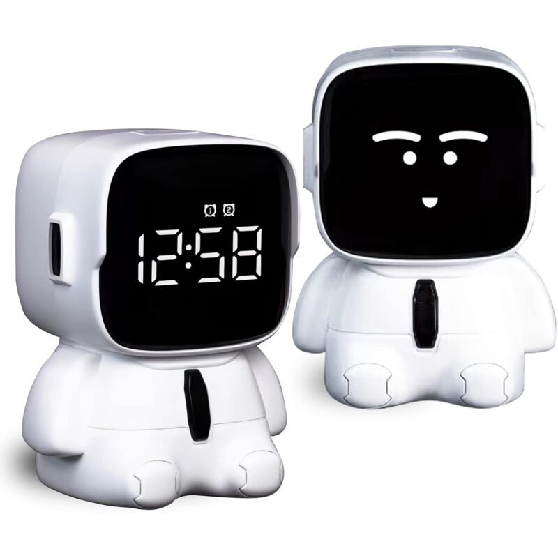 foto del prodotto sveglia digitale per bambini, orologio digitale elettronico a led, modalit snooze, volume alto, regolazione del volume a 8 livelli, 12 24 ore, 5