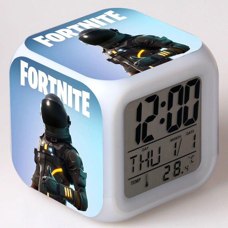 foto del prodotto sveglia fortnite illuminazione a led sveglia piccola 16