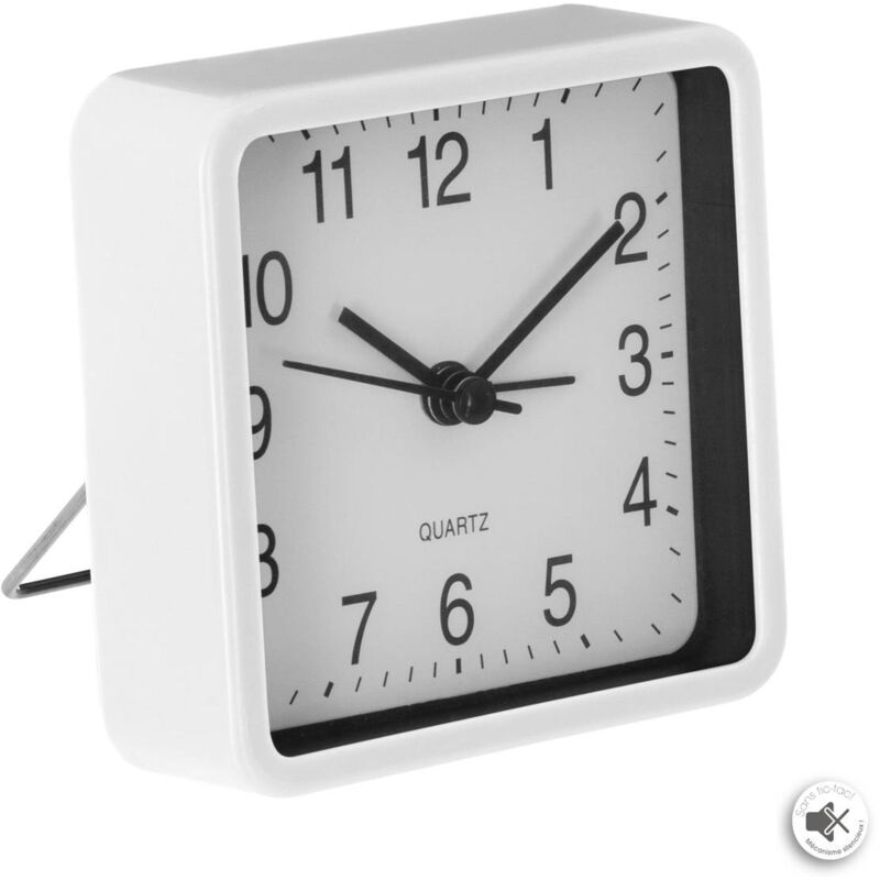 foto del prodotto sveglia in metallo 8,2x8cm bianco atmosphera cr ateur d int rieur