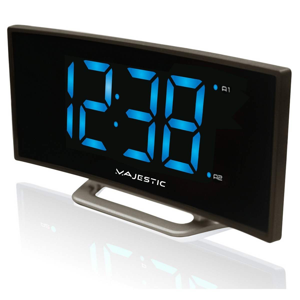 foto del prodotto sveglia smart morning, nero, plastica, 4x8,7x17,1 cm, majestic