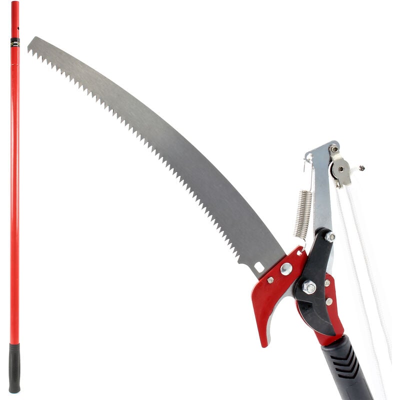 foto del prodotto svettatoio telescopico 100-200 cm cesoia e sega taglia rami a corda potatore telescopico - xpotool