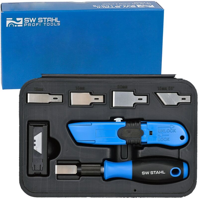 foto del prodotto sw stahl sw stahl 94860l set raschietti e coltelli, 27 pezzi