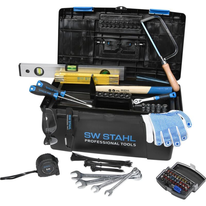 foto del prodotto sw stahl tool box, valigetta portautensili riempita, young pros, 133 pezzi