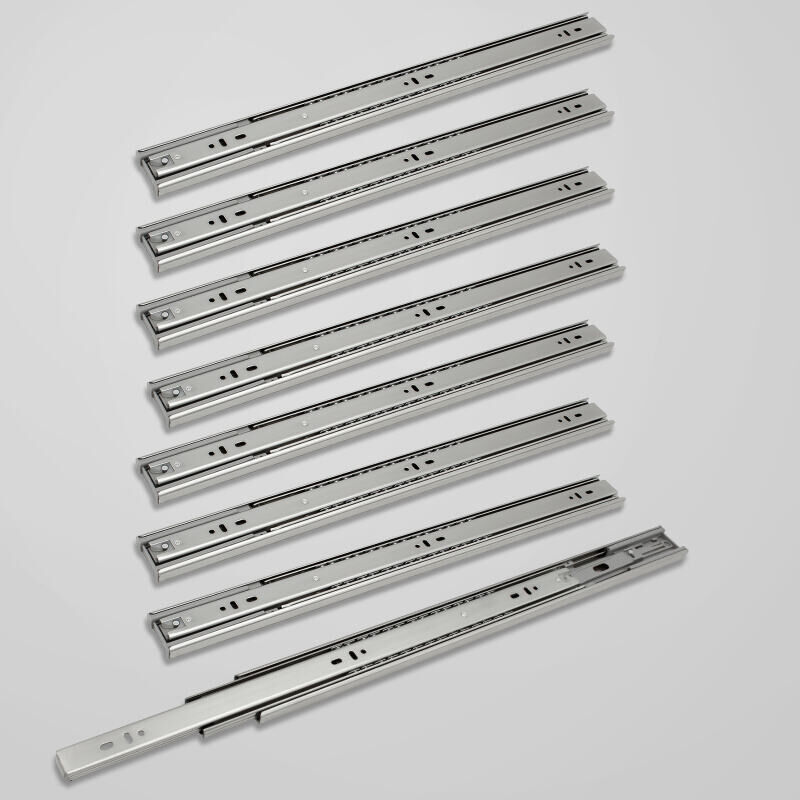 immagine 0 del prodotto swanew 1 10 coppie guide per cassetti di mobili. guide per cassetti con cuscinetti a sfera ad estrazione totale. 35kg 45kg 450mm