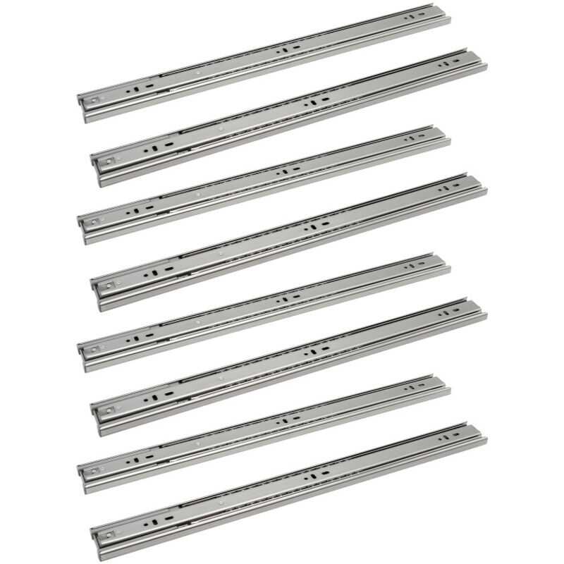 foto del prodotto swanew 1 10 coppie guide per cassetti di mobili. guide per cassetti con cuscinetti a sfera ad estrazione totale. 35kg 45kg 500mm