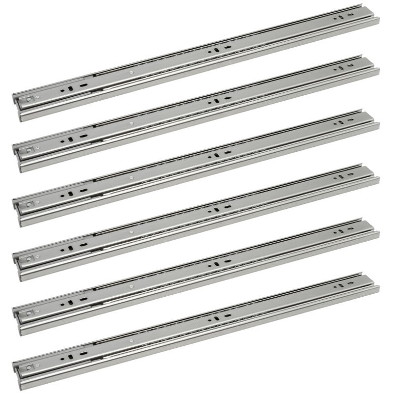 foto del prodotto swanew 1 10 coppie guide per cassetti di mobili. guide per cassetti con cuscinetti a sfera ad estrazione totale. 35kg 45kg 650mm