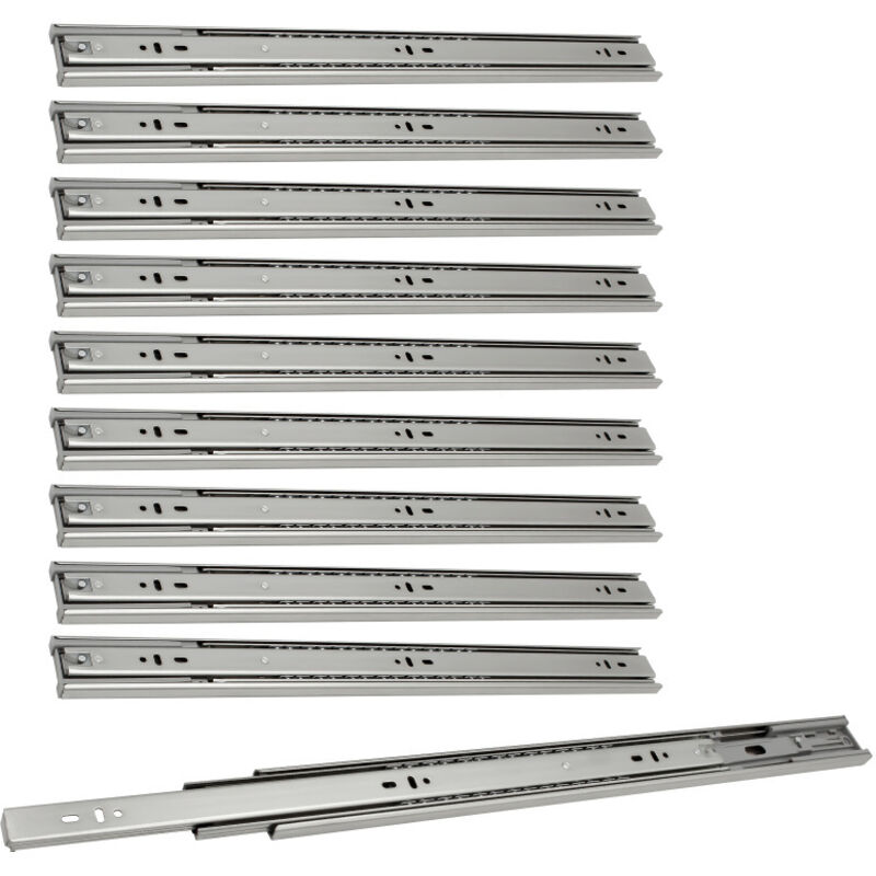 foto del prodotto swanew 1 10 coppie guide per cassetti. guide per cassetti con cuscinetti a sfera chiusura dolce e silenziosa. 35kg 45kg 450mm