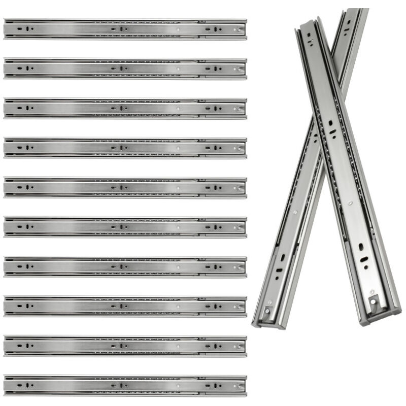 foto del prodotto swanew 1-10 coppie guide per cassetti. guide per cassetti con cuscinetti a sfera chiusura dolce e silenziosa. 35kg/45kg 550mm