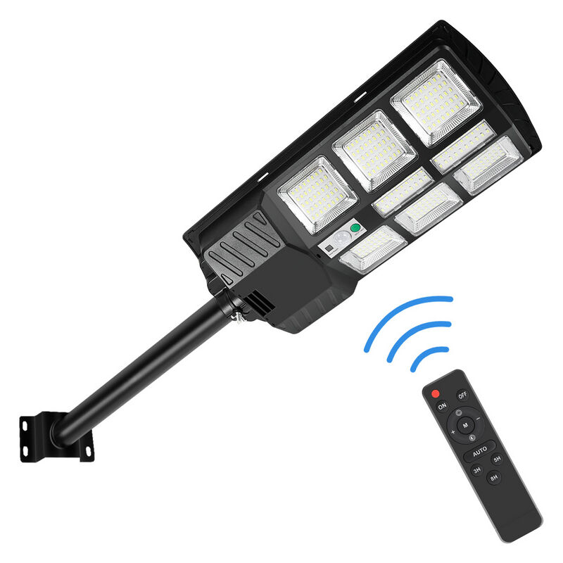 foto del prodotto swanew 1 pcs luci solari da 300 w con sensore di movimento e modalit remota, luci solari da esterno da 600 lm