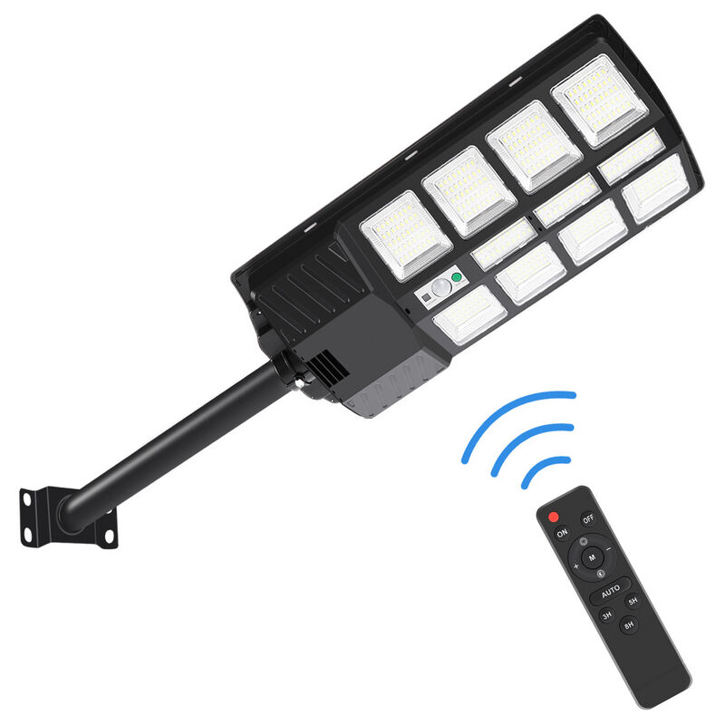 foto del prodotto swanew 1 pcs luci solari da 400 w con sensore di movimento e modalit remota, luci solari da esterno da 600 lm