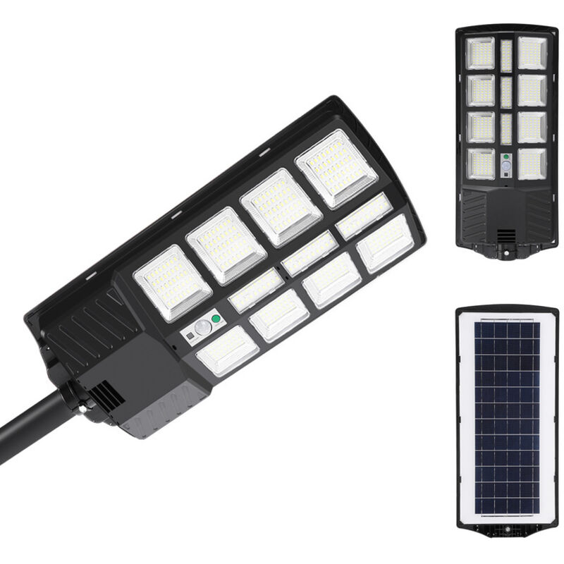foto del prodotto swanew 1 pcs luci solari da 400 w con sensore di movimento e modalit remota, luci solari da esterno da 600 lm