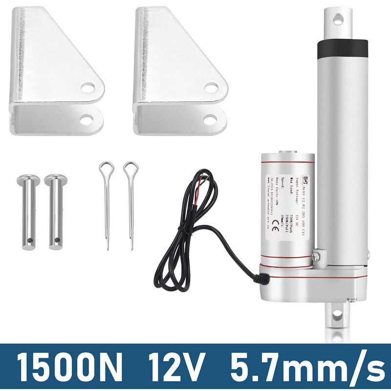 foto del prodotto swanew 1500n attuatore a motore lineare verin attuatore elettrico 300mm dc 12v