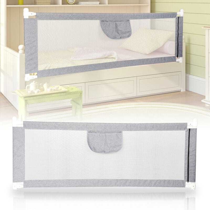 foto del prodotto swanew 180 cm extra large bed rail toddler bed protector boys girls bedroom accessory bed rail