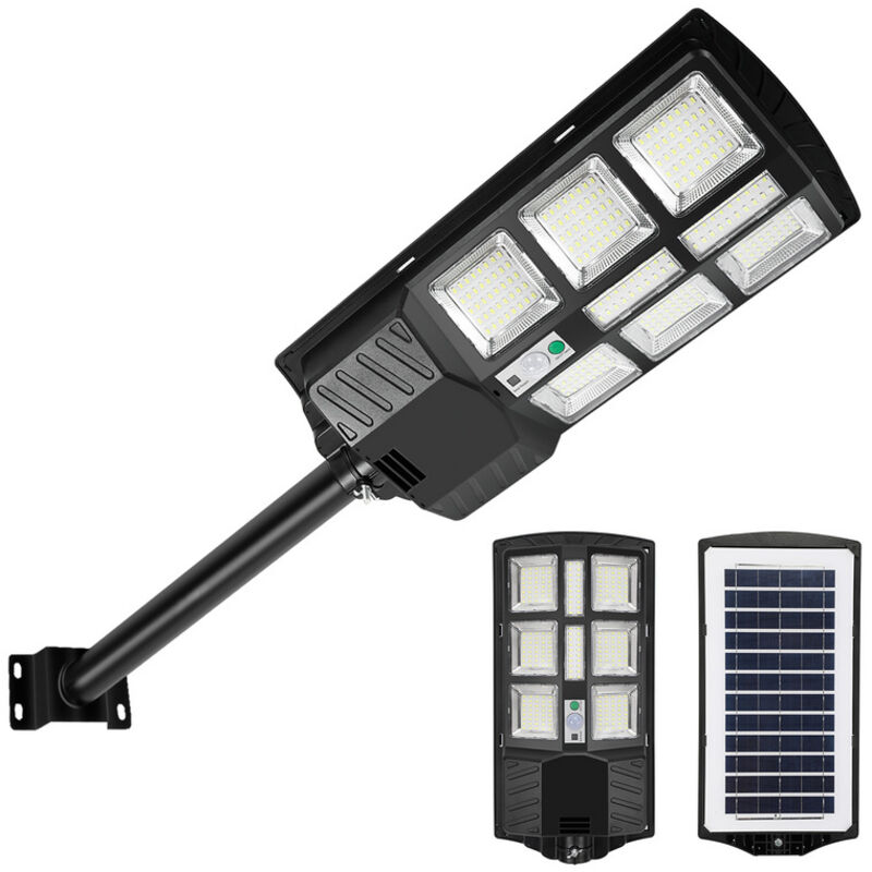 foto del prodotto swanew 2 pcs luci solari da 300 w con sensore di movimento e modalit remota, luci solari da esterno da 600 lm
