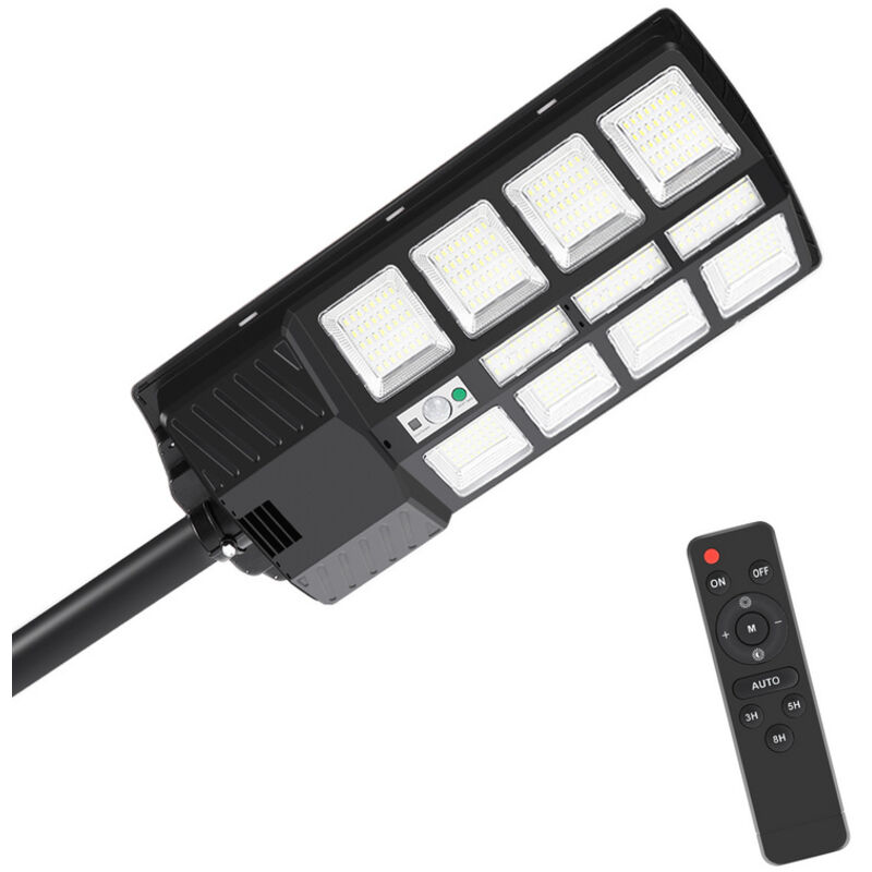 foto del prodotto swanew 2 pcs luci solari da 400 w con sensore di movimento e modalit remota, luci solari da esterno da 600 lm
