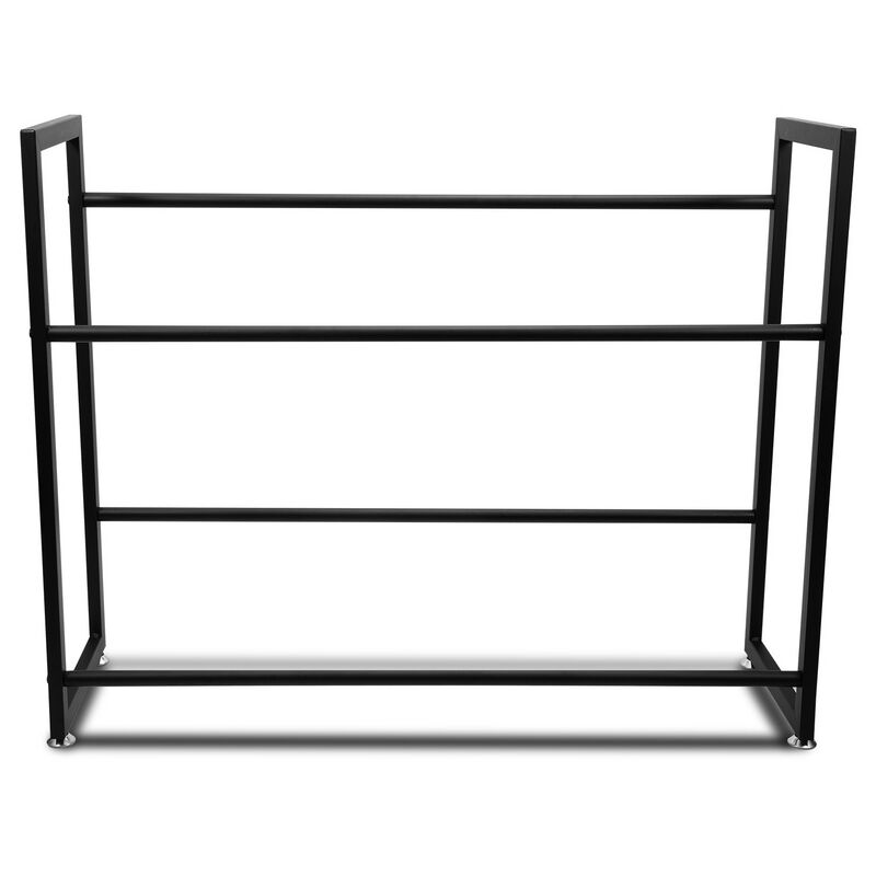 foto del prodotto swanew 2 pezzi scaffale per casse di bevande 6 casse scaffale su piedi per casse di bevande supporto per bottiglie 105x32x85cm