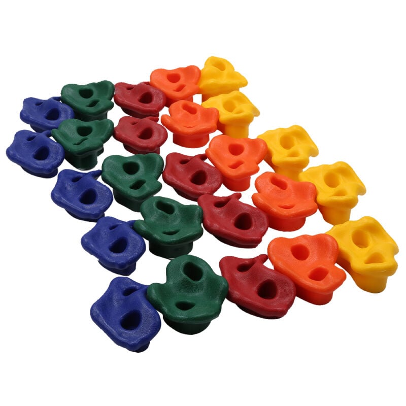 foto del prodotto swanew 25 pezzi prese per arrampicata prese in pe per arrampicata multicolore prese per arrampicata grandi per l esterno per torre gioco