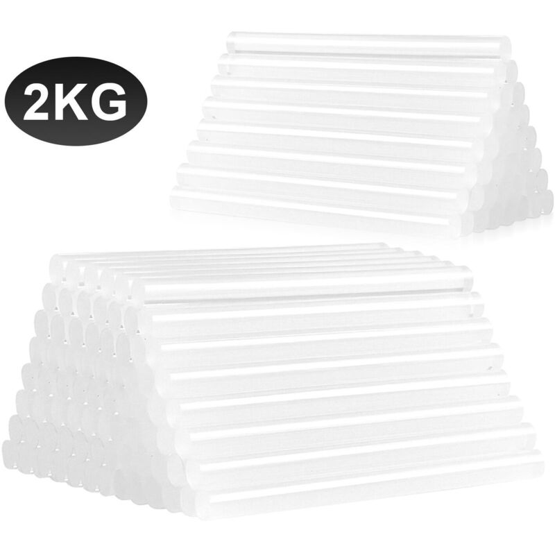 foto del prodotto swanew 2kg bastoncini di colla a caldo arte fai da te o riparazione domestica hot melt stick set 11 190mm