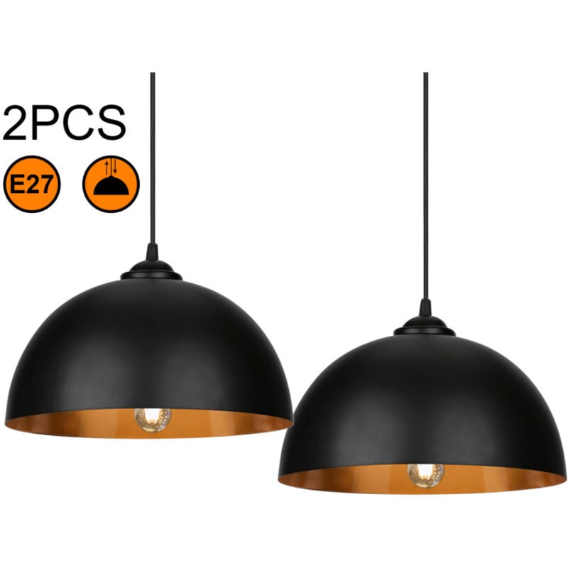 foto del prodotto swanew 2x paralume a sospensione sala da pranzo lampada a soffitto illuminazione lampada a sospensione
