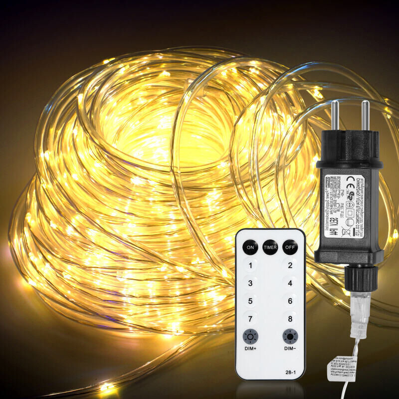foto del prodotto swanew 30 metri di tubo luminoso a led. tubo luminoso a led per interni ed esterni per giardino. natale. matrimonio. festa. soggiorno. striscia