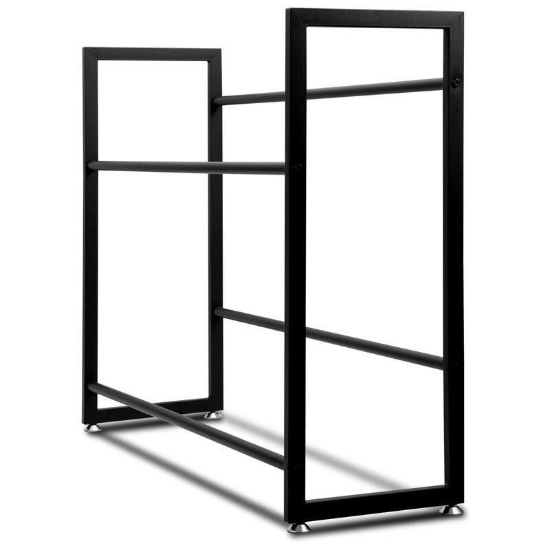 foto del prodotto swanew 4 pezzi scaffale per casse di bevande 6 casse scaffale su piedi per casse di bevande supporto per bottiglie 105x32x85cm
