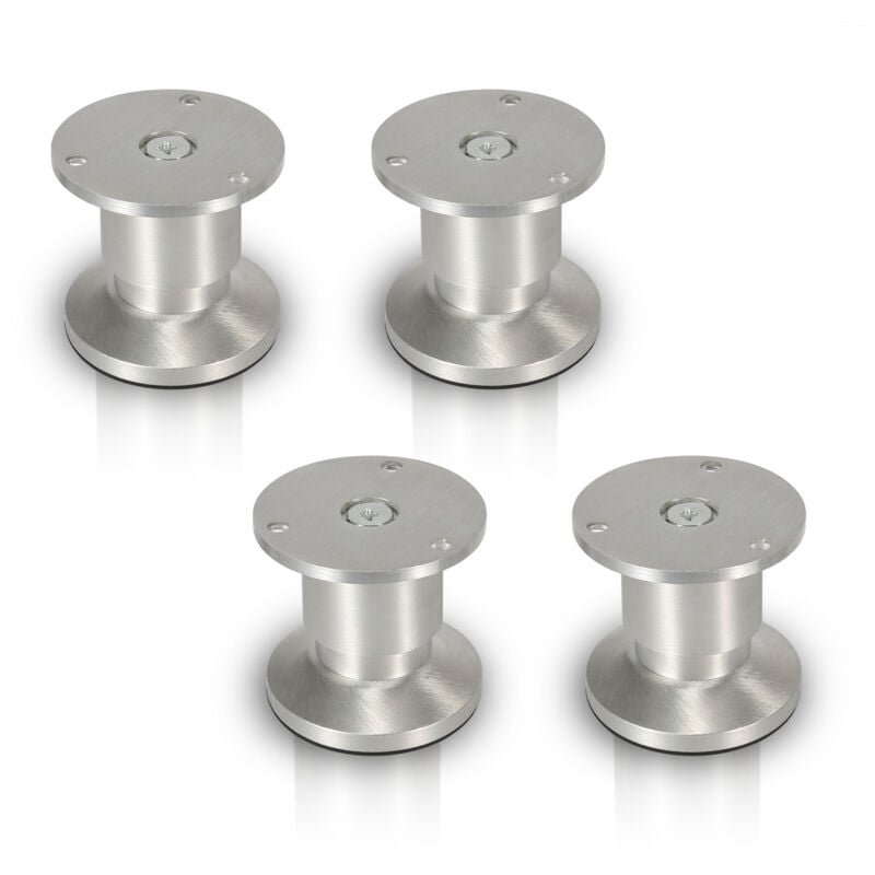 immagine 0 del prodotto swanew 4pcs mobili piedi piedi regolabili lega di alluminio 180 mm piede regolabile argento