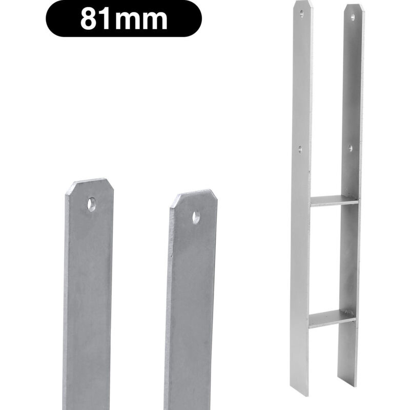 foto del prodotto swanew 4x ancoraggi h supporto per palo ancoraggio per palo staffa per palo trave 600mm base per palo