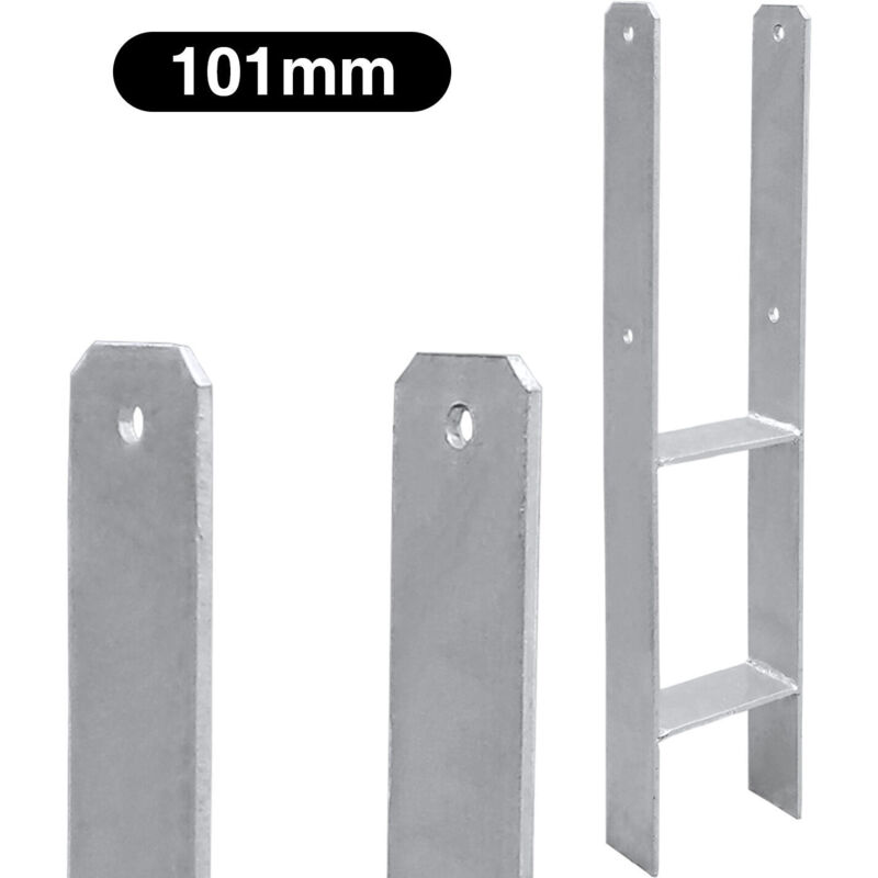 foto del prodotto swanew 4x ancoraggi h supporto per palo ancoraggio per palo staffa per palo trave 600mm base per palo