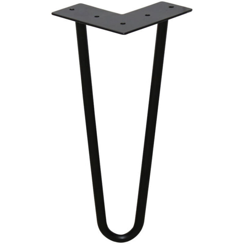 foto del prodotto swanew 4x gambe da tavolo hairpin legs fai da te in acciaio gambe da tavolo intercambiabili 2 staffe 20cm