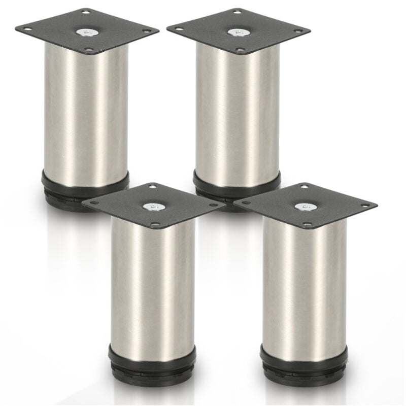 foto del prodotto swanew 4x mobili gambe divano gambe supporto armadio regolabile armadio divano gambe letto gambe acciaio inox200mm