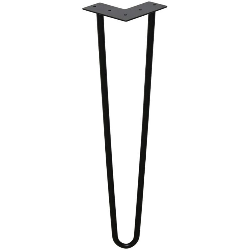 foto del prodotto swanew 4x pieds en pingle cheveux meubles pieds chemins de table pieds en pingle cheveux noir 2 supporto. pour table mangiatoia 35 cm