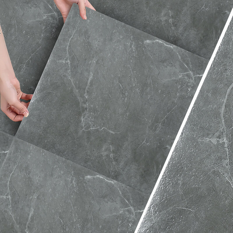 foto del prodotto swanew 5 scatole di 11 piastrelle autoadesive 5 m design 30cmx30cm ardesia.marmo grigio