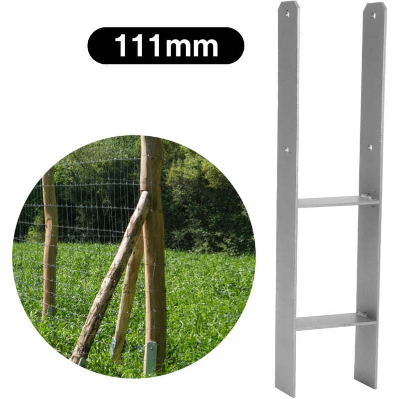 foto del prodotto swanew 6x supporto per palo ancoraggio per palo h pergola piede del palo supporto per recinzione ancoraggio 111 mm