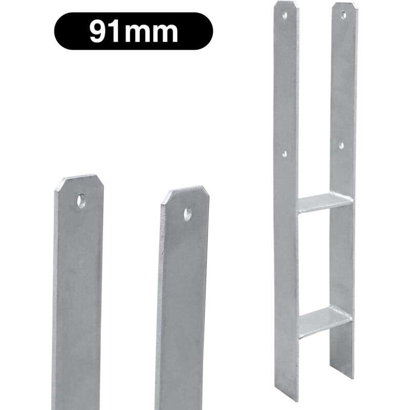 foto del prodotto swanew 6x supporto per palo ancoraggio per palo h pergola piede per palo supporto per recinzione ancoraggio 91 mm