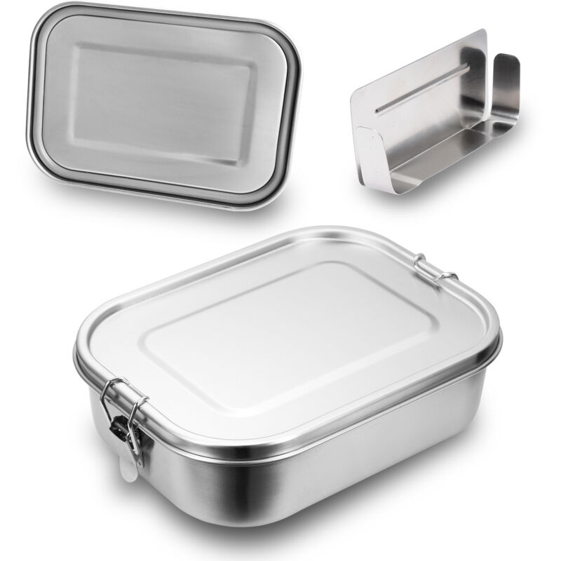 foto del prodotto swanew 800 ml lunch box in acciaio inox sigillato bento lunch box in metallo per una capacit a prova di perdite con scomparti
