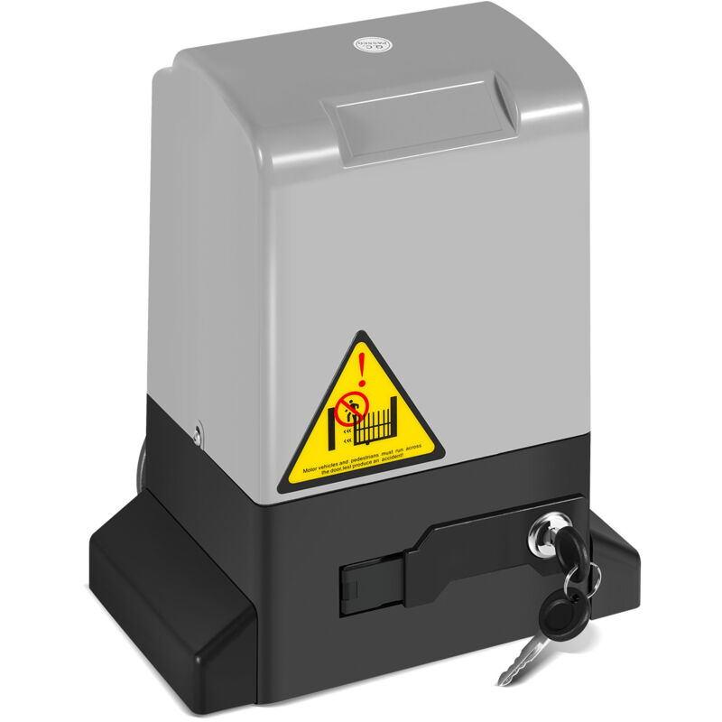 foto del prodotto swanew apriporta scorrevole 370w, 800kg, kit apriporta di sicurezza con 2 chiavi e telecomando, cancello scorrevole elettrico