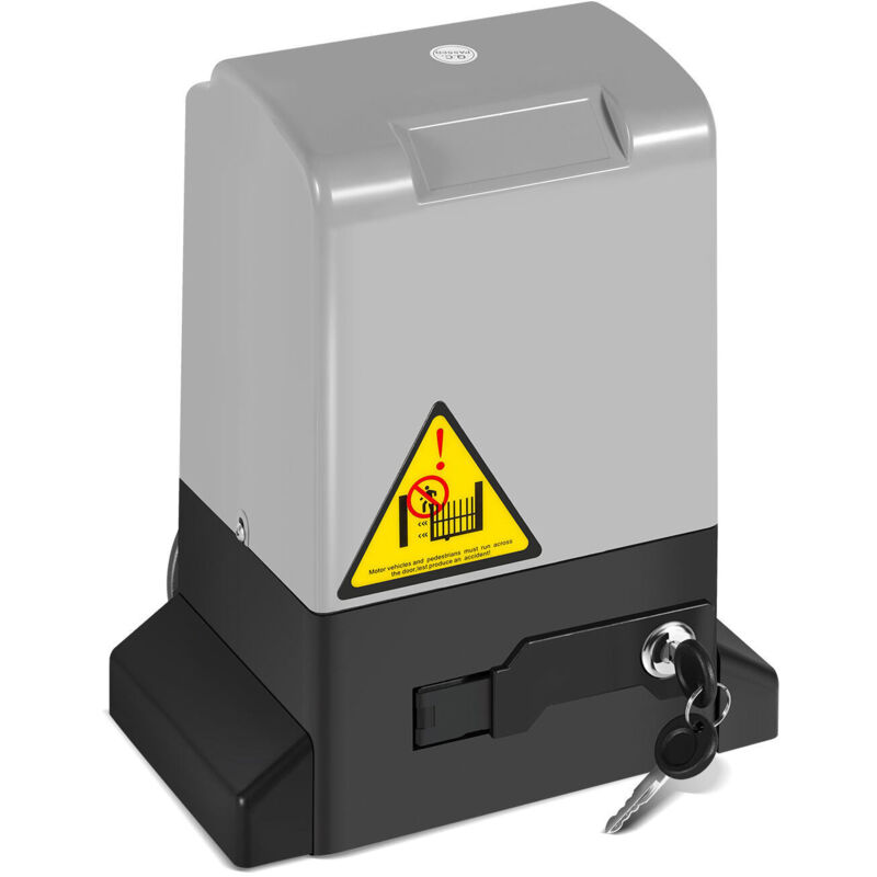 foto del prodotto swanew apriporta scorrevole 550w, 1200kg, kit apriporta di sicurezza con 2 chiavi e telecomando, cancello scorrevole elettrico con funzione