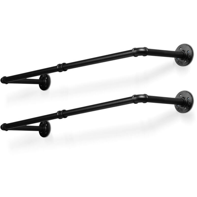 foto del prodotto swanew asta appendiabiti 90 cm set di 2 aste appendiabiti per armadi con portata fino a 65 kg